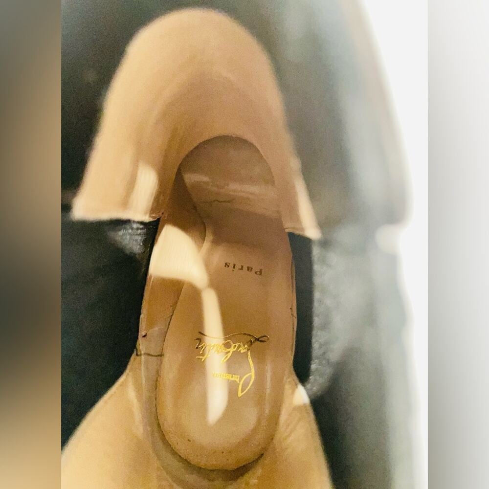 Christian Louboutin Me in the 90's Calf High Black Leather Boots EU40 - Picture 7 of 11